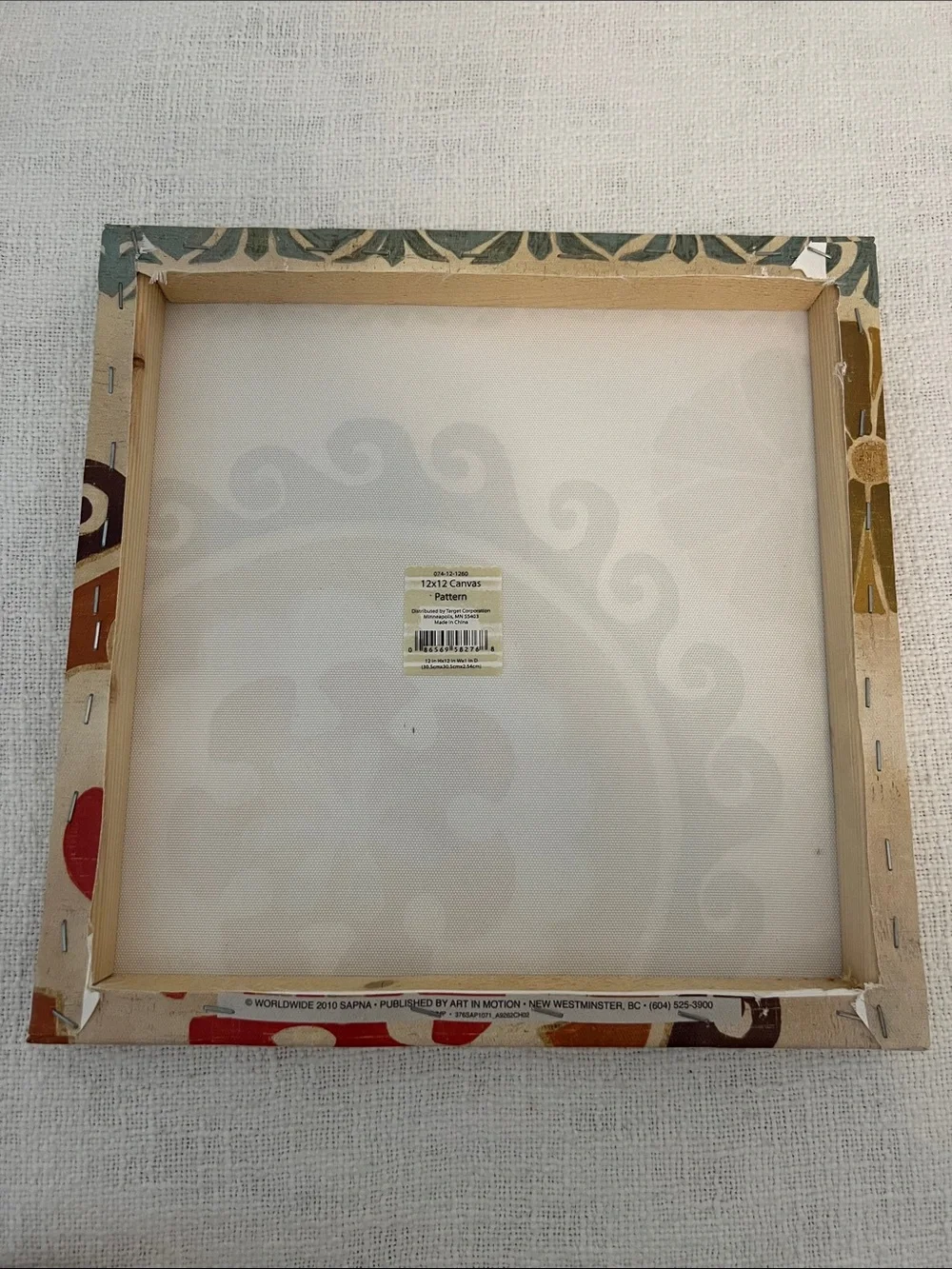 Sapna Target Set of 2 Canvas Floral Medallion Wall Art 12x12x1 Prints NWOT